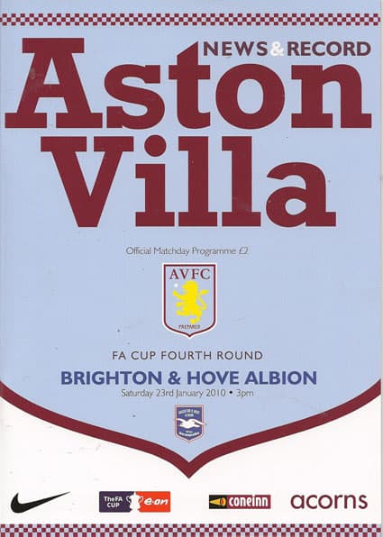 Aston Villa FC v Brighton & Hove Albion FC